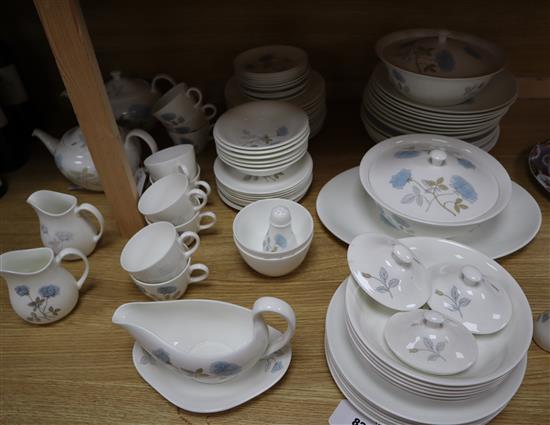 A quantity of Wedgwood Ice Rose pattern tableware